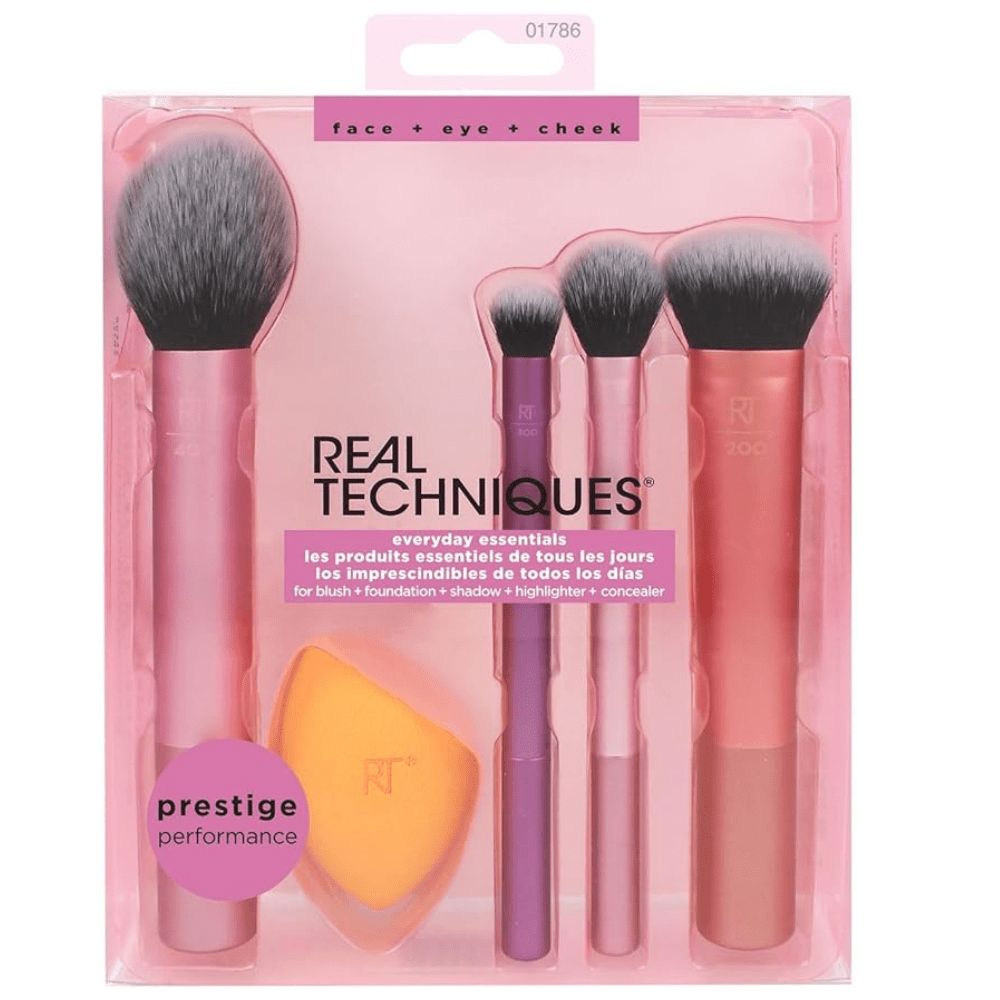 Real Techniques Everyday Essentials 5 - Piece Makeup Brush Set - EZ Routes LLC