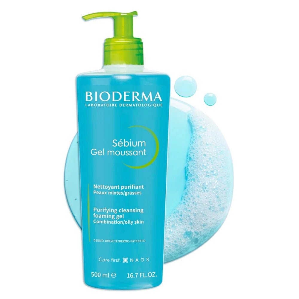 Bioderma Sebium Purifying Cleansing Foaming Gel - Combination to Oily Skin, 500ml - EZ Routes LLC