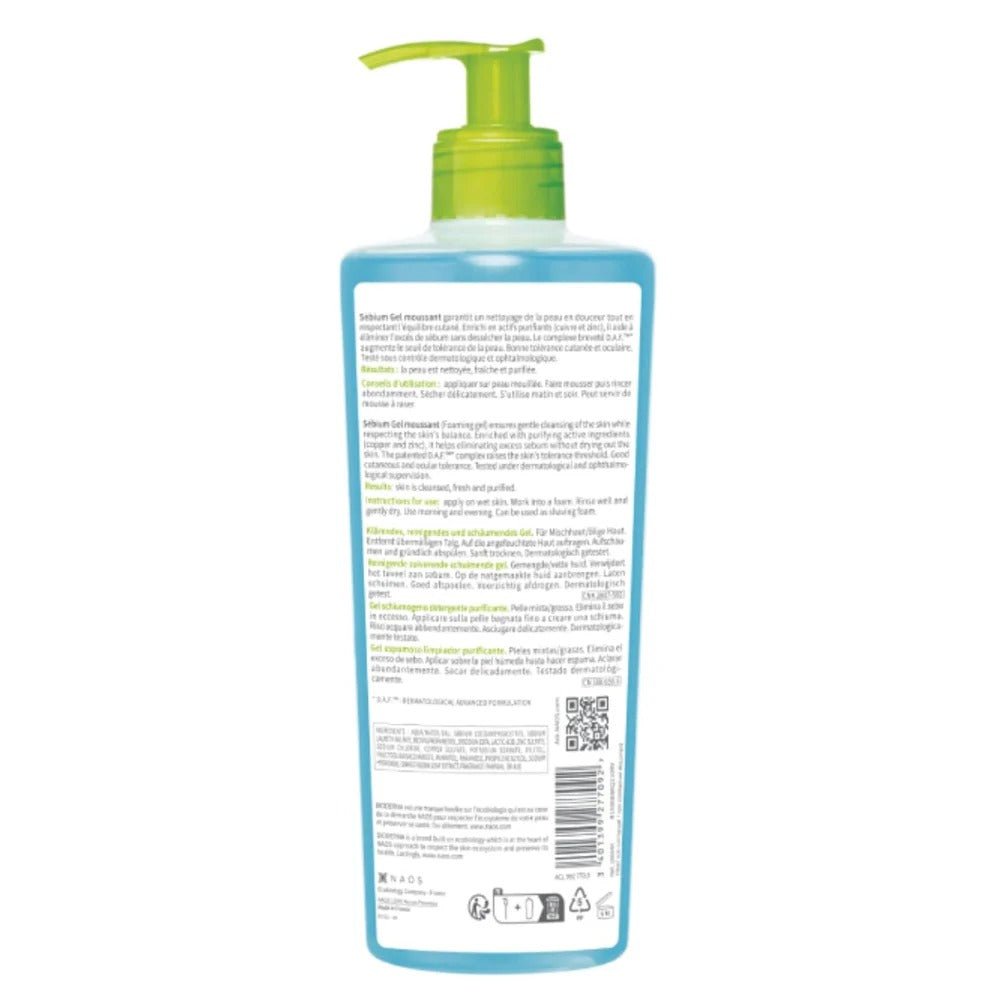 Bioderma Sebium Purifying Cleansing Foaming Gel - Combination to Oily Skin, 500ml - EZ Routes LLC