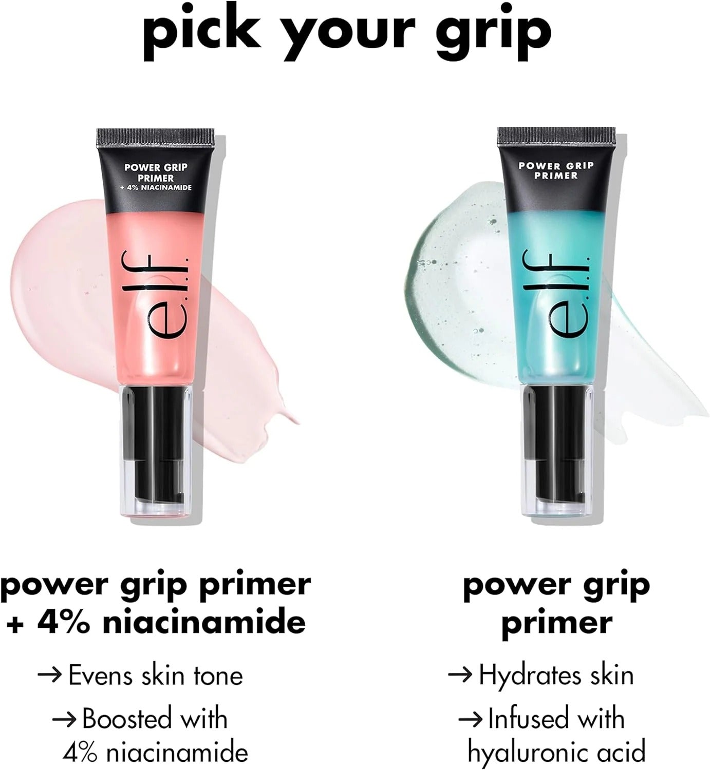 e.l.f. Power Grip Primer, Gel - Based & Hydrating Face Primer For Smoothing Skin & Gripping Makeup, Moisturizes & Primes, 0.811 Fl Oz (24 ml) - EZ Routes LLC