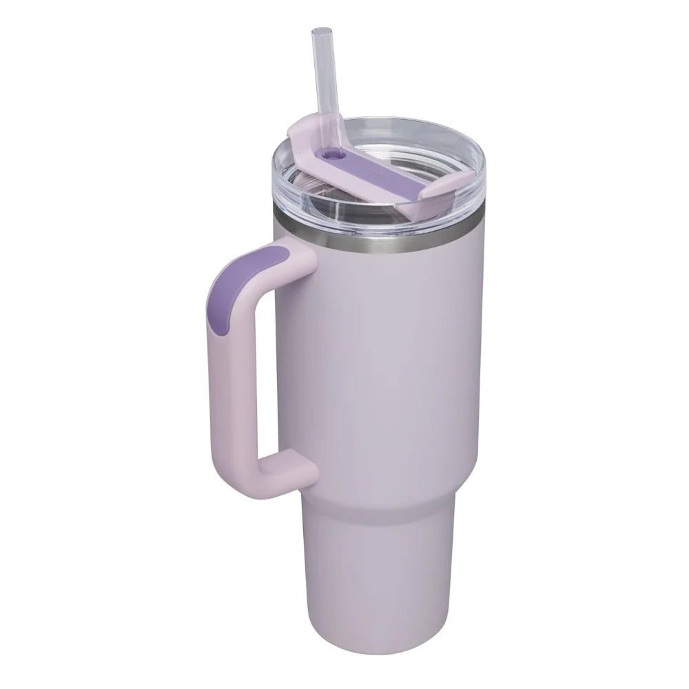 Stanley Quencher H2.0 FlowState Stainless Steel Vacuum Insulated Tumbler with Lid and Straw for Water, Iced Tea or Coffee, Smoothie and More, Orchid, 40 oz - EZ Routes LLC